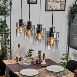 hofstein Hasvik Suspension, Suspension Clair, Fumé, 4 lumières