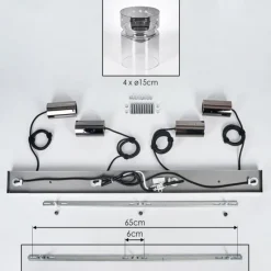 hofstein Hasvik Suspension, Suspension Clair, Fumé, 4 lumières