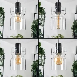 hofstein Hasvik Suspension, Suspension Chrome, Noir, 5 lumières