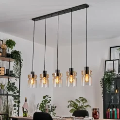 hofstein Hasvik Suspension, Suspension Noir, 5 lumières