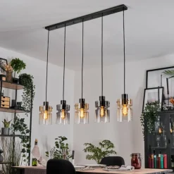 hofstein Hasvik Suspension, Suspension Noir, 5 lumières