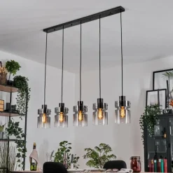 hofstein Hasvik Suspension, Suspension Noir, 5 lumières