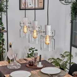 hofstein Hasvik Suspension, Suspension Blanc, 3 lumières