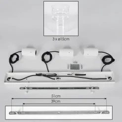 hofstein Hasvik Suspension, Suspension Blanc, 3 lumières