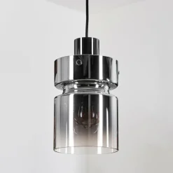 hofstein Hasvik Suspension, Suspension Chrome, Noir, 1 lumière