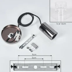 hofstein Hasvik Suspension, Suspension Chrome, Noir, 1 lumière