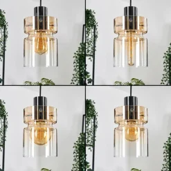 hofstein Hasvik Suspension, Suspension Chrome, Noir, 1 lumière