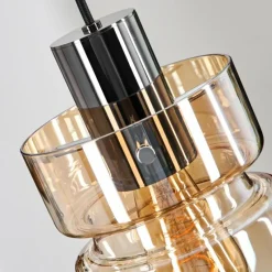 hofstein Hasvik Suspension, Suspension Chrome, Noir, 1 lumière