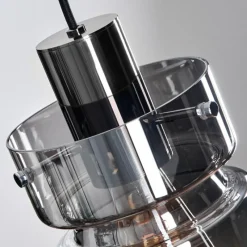 hofstein Hasvik Suspension, Suspension Chrome, Noir, 1 lumière