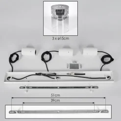 hofstein Hasvik Suspension, Suspension Blanc, 3 lumières