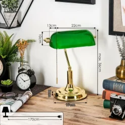 hofstein Havsta Lampe de bureau, Lampe à poser Or, 1 lumière