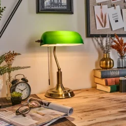 hofstein Havsta Lampe de bureau, Lampe à poser Vieux laiton, 1 lumière