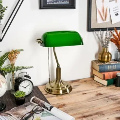 hofstein Havsta Lampe de bureau, Lampe à poser Vieux laiton, 1 lumière