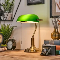 hofstein Havsta Lampe de bureau, Lampe à poser Vieux laiton, 1 lumière