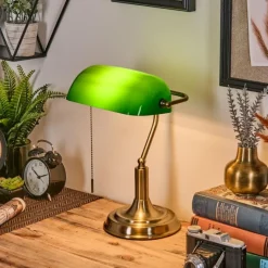 hofstein Havsta Lampe de bureau, Lampe à poser Vieux laiton, 1 lumière