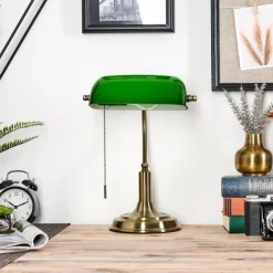 hofstein Havsta Lampe de bureau, Lampe à poser Vieux laiton, 1 lumière