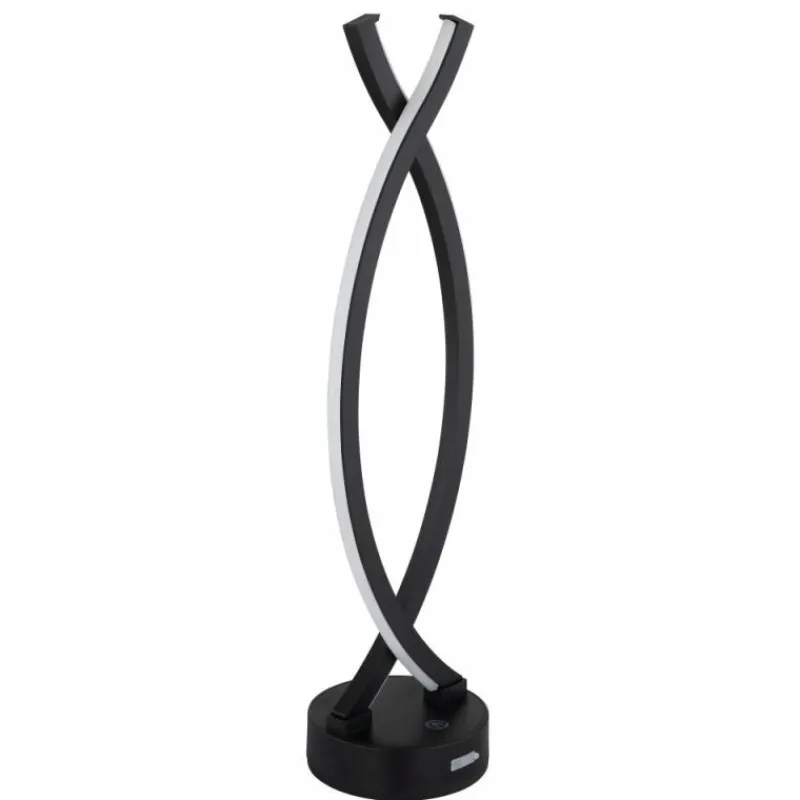 Luminaires Globo Lighting Hela Lampe à poser LED Noir, 1 lumière* Éclairage Led