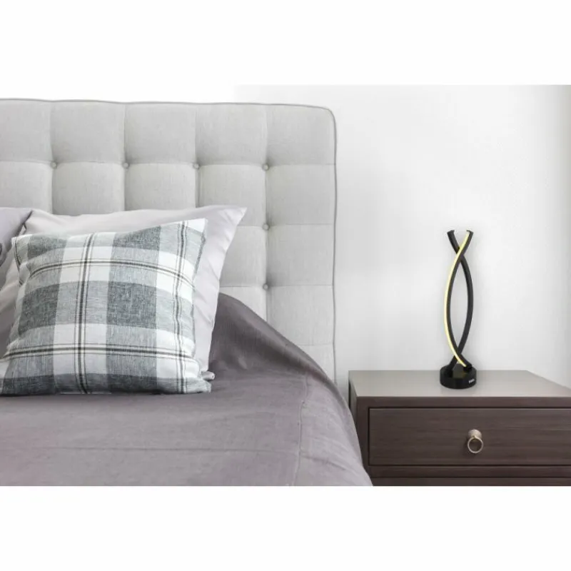 Luminaires Globo Lighting Hela Lampe à poser LED Noir, 1 lumière* Éclairage Led