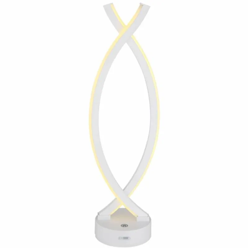 Luminaires Globo Lighting Hela Lampe à poser LED Blanc, 1 lumière* Éclairage Led