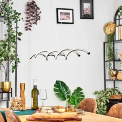 hofstein Henrichemont Suspension, Suspension LED Nickel mat, 1 lumière* Éclairage Led