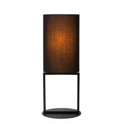 Lampes En Tissu-Luminaires Lucide HERMAN Lampe à poser Noir, 1 lumière