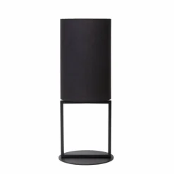 Lampes En Tissu-Luminaires Lucide HERMAN Lampe à poser Noir, 1 lumière