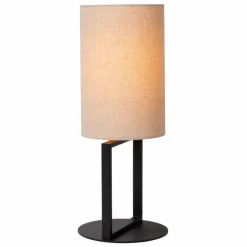 Lampes En Tissu-Luminaires Lucide HERMAN Lampe à poser Noir, 1 lumière