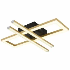 Lampes Dorées-Luminaires Globo Lighting Highway Plafonnier LED Noir, 1 lumière