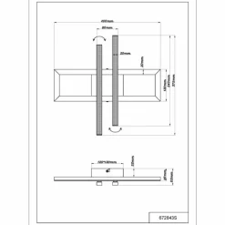 Luminaires Globo Lighting Highway Plafonnier LED Noir, 1 lumière* Éclairage Led