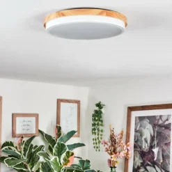 Luminaires Scandinaves-hofstein Hiral Plafonnier, Panel LED Écru, Blanc, 1 lumière