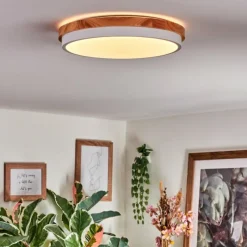 Luminaires Scandinaves-hofstein Hiral Plafonnier, Panel LED Écru, Blanc, 1 lumière