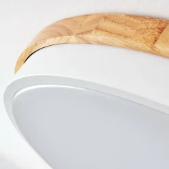 Luminaires Scandinaves-hofstein Hiral Plafonnier, Panel LED Écru, Blanc, 1 lumière, Télécommandes