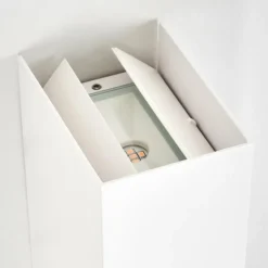 hofstein Hoods Lampe murale d´extérieur, Luminaire Up & Down, Applique murale LED Blanc, 1 lumière