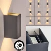 hofstein Hoods Lampe murale d´extérieur, Luminaire Up & Down, Applique murale LED Anthracite, 1 lumière