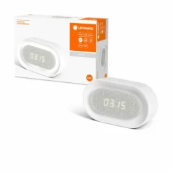 Luminaires Ledvance Horloge de table LEDVANCE LINEAR LED CLOCK Blanc, 1 lumière* Lampes À Poser