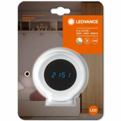 Luminaires Ledvance Horloge de table Ledvance NIGHTLUX CLOCK Blanc, 1 lumière* Lampes À Poser