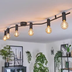 hofstein Hukamaa Plafonnier Noir, 6 lumières