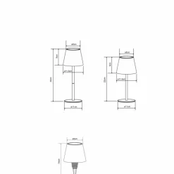 Luminaires Globo Lighting I Lampe à poser LED Sable, 1 lumière* Éclairage Led