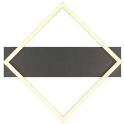 Lampes En Bois-Luminaires Globo Lighting I Plafonnier LED Gris, Noir, 1 lumière