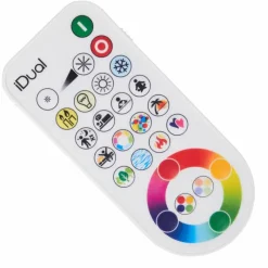 Idual GU10 LED RGB 6,5 watt 2200-6500 kelvin 345 lumen Lot de 2 avec télécommande