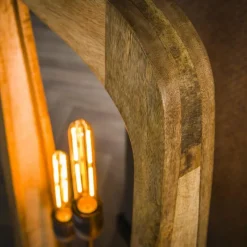 Lampes En Bois-hofstein Idzaard Lampadaire Écru, 3 lumières