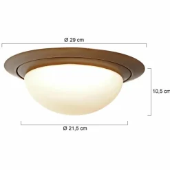 Luminaires Steinhauer Ikaro Plafonnier LED Bronze, 1 lumière