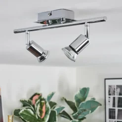 hofstein Ilaro Plafonnier, Spot de plafond Chrome, 2 lumières* Spots Et Projecteurs