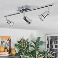 hofstein Ilaro Plafonnier, Spot de plafond Chrome, 3 lumières* Spots Et Projecteurs