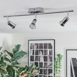 hofstein Ilaro Plafonnier, Spot de plafond Chrome, 3 lumières* Spots Et Projecteurs