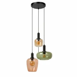 Luminaires Lucide ILONA Suspension Noir, 3 lumières