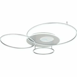 Luminaires Globo Lighting Invertina Plafonnier LED Argenté, 1 lumière, Télécommandes* Éclairage Led