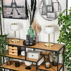 hofstein Izenave Lampe à poser, Liseuse LED Or, 1 lumière