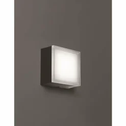 Luminaires LCD Jachenau Plafonnier, Applique murale LED Anthracite, 1 lumière