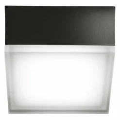 Luminaires LCD Jachenau Plafonnier, Applique murale LED Anthracite, 1 lumière